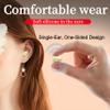 Honcas Single Wireless Bluetooth Earbud with Mic, Lightweight in-Ear Headset for Android, iOS & Laptop, Ideal for Office, Driving, Students, Supermarket & Restaurant Staff (Pink) view 3