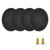 MECCANIXITY 4Pcs Speaker Dust Cap 110mm/4.33" Outer Diameter Dome Paper Cap Subwoofer Coil Cover Caps with Repair Glue for Speaker Decoration Accessory Repair view 1