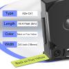 KCMYTONER 2 Pack Compatible for Ptouch TZe-C41 TZ-C41 TZe TZ Label Tape 18mm 0.7'' Laminated Black on Fluo Yellow Label Maker Tape for PT-D600 PT-D610BT PT-D600VP PT-P710BT PT-P750W view 2