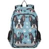 ALAZA Dog Print Paw Blue Laptop Backpack Purse for Women Men School Bag 17 Inch Bookbag Student Boys Girls Travel Casual Daypack view 1