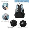 ALAZA Dog Print Paw Blue Laptop Backpack Purse for Women Men School Bag 17 Inch Bookbag Student Boys Girls Travel Casual Daypack view 3
