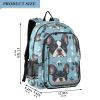 ALAZA Dog Print Paw Blue Laptop Backpack Purse for Women Men School Bag 17 Inch Bookbag Student Boys Girls Travel Casual Daypack view 4