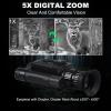 HUVIOVED 850Nm Night Vision Monoculars/Digital Night Vision Goggles for Adults/Military Tactical Night Vision Scope with HD 1.4" AMOLED Screen and 32GB Memory Card view 4