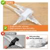 Zlierop 12 FT Clear Extension Cord, 3 Outlet Extension Cords with Polarized End, UL-Certified Clear Extension Cord Indoor Thin, 2 Prong Extension Cords 218 AWG 7A 125V 1Pack view 3