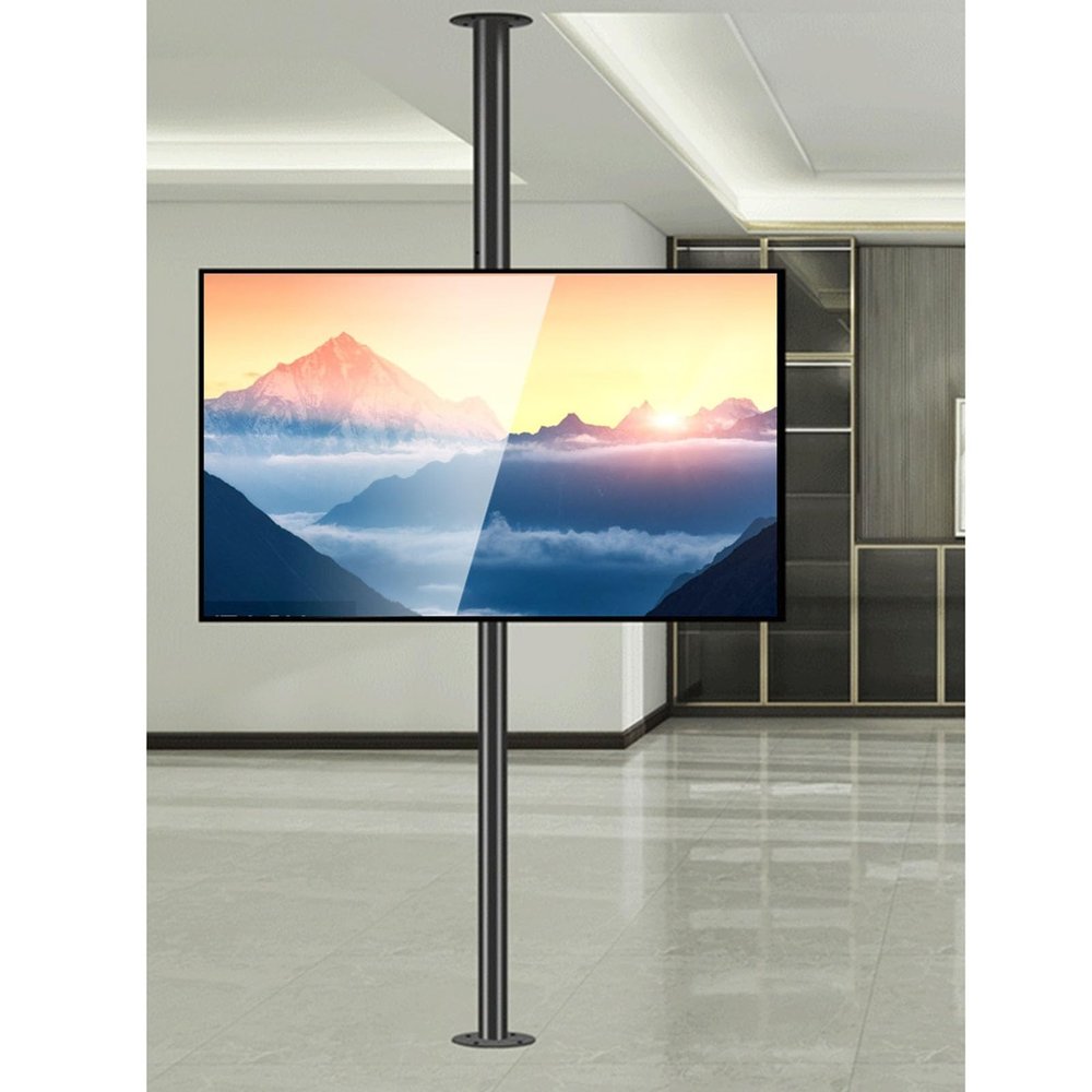 LGHLZGVF Adjustable TV Mount Bracket - Fits 32-75inch TV, LCD TV 360 Degree Rotating Frame Floor Stand Partition Wall Rotating Rack Rotating TV Cabinet Rotating Base (Size : 170-205cm)