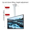 LGHLZGVF Ceiling TV Mount Bracket, TV Stand, Height Adjustable Motorized Ceiling TV Mount, Remote Control and Dual Control Switch, Adjust The Distance Between The Left and Right Holes (Color : White, view 3