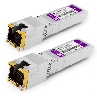 10GBASE-T SFP+ to RJ45 Transceiver, 1/2.5/5/10G Multi-Rate Copper SFP+ to Ethernet Module for Cisco SFP-10G-T-S, Ubiquiti UniFi UF-RJ45-10G, Mikrotik S+RJ10, Meraki , Netgear, D-Link and More, 2 Pack