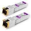 10GBASE-T SFP+ to RJ45 Transceiver, 1/2.5/5/10G Multi-Rate Copper SFP+ to Ethernet Module for Cisco SFP-10G-T-S, Ubiquiti UniFi UF-RJ45-10G, Mikrotik S+RJ10, Meraki , Netgear, D-Link and More, 2 Pack view 1
