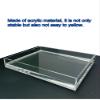 5MM/0.2In Thickness Acrylic Display Cabinet, Shallow Water Tank, Portable Food and Cosmetics Storage Box, Transparent Acrylic Floating Photography Props Shooting Tray(40x15x10cm/15.7x5.9x3.9in) view 3