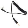 TYTOGE 2pcs Universal 3.5mm to Male Flash PC Sync Cable Coiled Cord with Screw Lock for Digital Cameras view 3