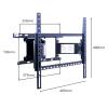 LGHLZGVF Tv Mount Tv Telescopic Bracket Tv Wall-Mounted Rotating Bracket Tv Bracket Suitable for 32, 43, 55, 65, 75 Inches Tv Wall MountOne Color-40-75in view 2