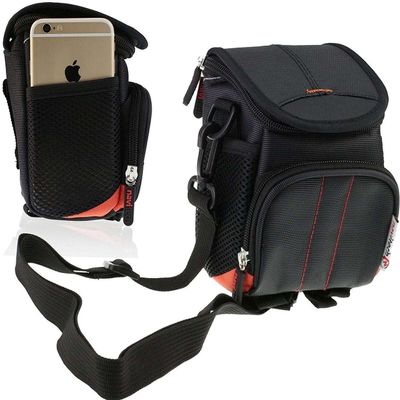 Navitech Black Protective Portable Handheld Binocular Case Travel Bag - Compatible With Spidolapse Binoculars