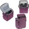 Navitech Purple Protective Portable Handheld Binocular Case Travel Bag - Compatible With Bresser Pirsch ED 8x34 Binoculars view 1
