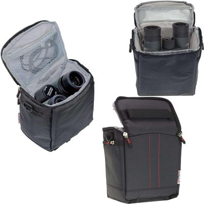 Navitech Black Protective Portable Handheld Binocular Case Travel Bag - Compatible With ESCHENBACH OPTIK 8x25 Binoculars