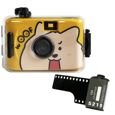 Waterproof Disposable Camera 35mm Dog Patterns - Underwater Film Camera for Beach, Snorkeling, Swimming & Summer Vacations - 18 Exposures, No Flash, Durable Design for Teens & Adults