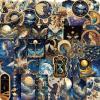 100pcs Vintage Astronomy StickersFantasy Graffiti Galaxy Astronomical ArtisticCelestial Sticker Set Laptop Retro Galaxy Moon for DIY Scrapbook Journal Laptops,Journals Kindle Case view 1