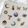 100pcs Vintage Astronomy StickersFantasy Graffiti Galaxy Astronomical ArtisticCelestial Sticker Set Laptop Retro Galaxy Moon for DIY Scrapbook Journal Laptops,Journals Kindle Case view 4