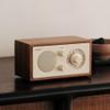 Walnut Retro Bluetooth Speaker Radio - 10W HD Sound, FM/AM Receiver, Dual Diaphragm Bass, 10-Hour Playtime, Wireless Home Audio Gift for Men (Vintage Wooden Design) view 1