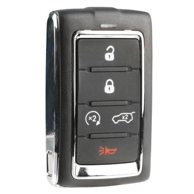 5 Button Remote Keyless Entry Smart Key Replacement for Jeep Grand Cherokee L, Grand Cherokee, Wagoneer, Grand Wagoneer 2021 - 2024 FCC ID: M3NWXF0B1 IC: 7812A-WXF0B1 PN: 68469565AA