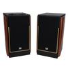 Dual Electronics LUHSL20B Cherrywood & Black 2-Way Bookshelf Speakers with Smart Speaker Dock | Class-D Amplifier | Bluetooth | Home, PC | Loud & Deep Bass | Wireless Remote Control | Sold in Pairs view 1