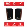 Dual Electronics LUHSL20B Cherrywood & Black 2-Way Bookshelf Speakers with Smart Speaker Dock | Class-D Amplifier | Bluetooth | Home, PC | Loud & Deep Bass | Wireless Remote Control | Sold in Pairs view 4