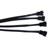 BOXUWFO HONGP New 4 Pin Pwm Fan Cable 1 to 4/3/2/1 Ways Splitter Black Sleeved 27cm Extension Cable Connector Pwm Extension Cables(1 in 3) view 4