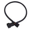 BOXUWFO HONGP New 4 Pin Pwm Fan Cable 1 to 4/3/2/1 Ways Splitter Black Sleeved 27cm Extension Cable Connector Pwm Extension Cables(1 in 1) view 1