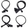 BOXUWFO HONGP New 4 Pin Pwm Fan Cable 1 to 4/3/2/1 Ways Splitter Black Sleeved 27cm Extension Cable Connector Pwm Extension Cables(1 in 1) view 2