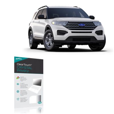 BoxWave Screen Protector Compatible with Ford 2020 Explorer Display (8 in) - ClearTouch Crystal Privacy (2-Pack), Privacy Screen Protector Flexible Film Clear