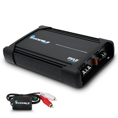 Pyle 3000W MOSFET Amplifier - 1-Channel Car Audio Amp, Class AB Mono Amplifier with Low Pass Filter, Bass Boost, Short Circuit Protection, RCA Terminals, Compact Design (12.36" x 8.13" x 2.28")
