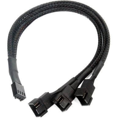 HONGP 4 Pin Y Splitter Cable 4 Pin PWM Female to 3/4 Pin Motherboard CPU Fan PC Case Fan Extension Adapter Cable Fan Cooling Accessory(1 to 5 Standard)