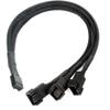 HONGP 4 Pin Y Splitter Cable 4 Pin PWM Female to 3/4 Pin Motherboard CPU Fan PC Case Fan Extension Adapter Cable Fan Cooling Accessory(1 to 5 Standard) view 1