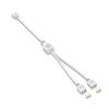 BOXUWFO HONGP ARGB Chassis Fan Splitter 5V 3PIN Connector 1 to 2/3/4 Motherboard Extension Cable Synchronization 30cm(White 1 to 2) view 1