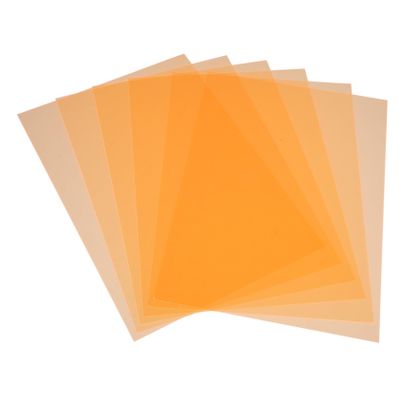 MOLUCKFU 6pcs Light Filters Sheets Gel Diffuser Film for Photography Light Filters Gel Sheets