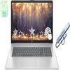 HP 17.3" Touchscreen Laptop Computer, 32GB RAM 1.5TB Storage (1TB SSD+512GB Docking Station Set), 6-Cores AMD Ryzen 5, Windows 11, PLUSERA Earphones view 1
