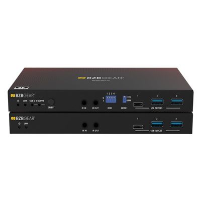 4K UHD HDMI/USB-C KVM 3.0 Extender/Switcher with USB 3.0/Ethernet/RS-232/POE