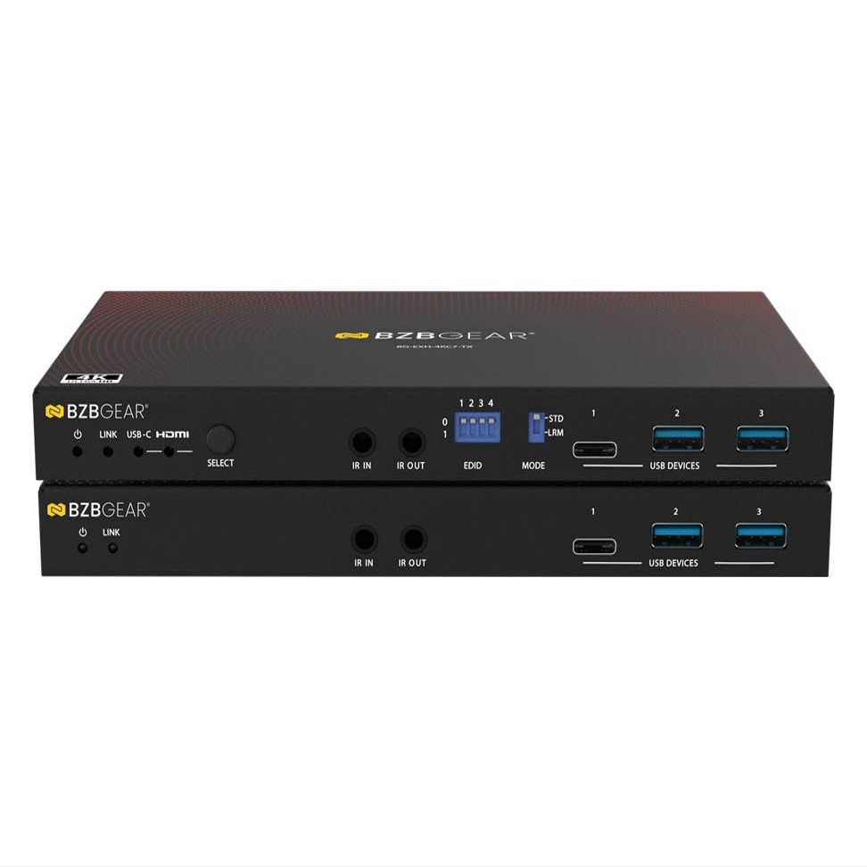 4K UHD HDMI/USB-C KVM 3.0 Extender/Switcher with USB 3.0/Ethernet/RS-232/POE