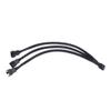 BOXUWFO HONGP 4 Pin PWM Fan Cable 1 to 3 Ways Splitter Black Sleeved Extension Cable PMW Fan Connector Cord Lines Computer Wires(1pc) view 1