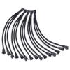 BOXUWFO HONGP 4 Pin PWM Fan Cable 1 to 3 Ways Splitter Black Sleeved Extension Cable PMW Fan Connector Cord Lines Computer Wires(1pc) view 2