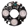 KTELLTY 10X 3 Array IR Led Spot Light Infrared 3X IR LED Board for CCTV Cameras Night Vision (53mm Diameter) view 3