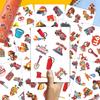 100pcs Firefighter Stickers, Fire Fighter Sticker Waterproof Decals for Water Bottles Laptop Luggage Computer Scrapbooking Teens Adults Girls Funny Party Birthday Decorations view 3