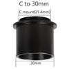 1.25 Inch Or 23.2mm Or 30mm to C-Mount Adapter Converter C/CS Interface Camcorder to Telescope(C to 30mm) view 2