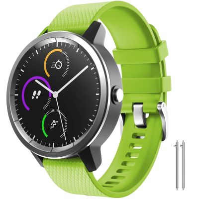 BDNJN For Garmin Vivoactive 3 Band, 20mm Quick Release Band for Venu, Venu 2 Plus, Venu Sq, Venu Sq 2, Forerunner 245, Forerunner 645, Approach S40/S42(GREEN)