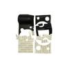 4pcs/Set for Fuji XT1 XT-1 Body Rubber Grip Leather Thumb Left Leather Camera Parts Replacement view 2