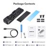 ineo Tool-Free M.2 NVMe & SATA to USB C 10Gbps Docking Station for M Key, B+M Key Support 2280 2260 2242 2230 SSDs (M.2 10Gb Docking) view 4