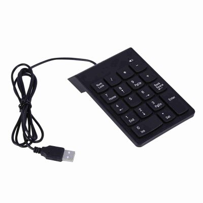 Multizenic USB Numeric Keypad Mini Number Pad 18 Key Numpad for Laptop Desktop PC Pro, Spill Dust Proof, Ergonomic Design, Plug and Play, Black