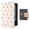 AdorableWhimsy Floral Bowknot Case Compatible with Kindle Paperwhite 12th Generation 7 Inch & for Kindle Colorsoft Signature Edition 2024 with Hand Strap PU Leather Folio Cover Auto Sleep/Wake view 1