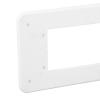 Adapter Plate Compatible, Marine Stereo Adapter Mounting Plate, Made from Premium Plastic, for Clarion XMD1 Replacement (White) view 2