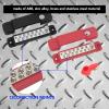 12 Terminal Distribution Block, ABS Zinc Alloy Brass Stainless Steel Busbar Block with Cover for Car Marine RV Yacht, 48VDC 180A (Black view 2
