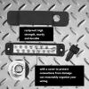 12 Terminal Distribution Block, ABS Zinc Alloy Brass Stainless Steel Busbar Block with Cover for Car Marine RV Yacht, 48VDC 180A (Black view 4